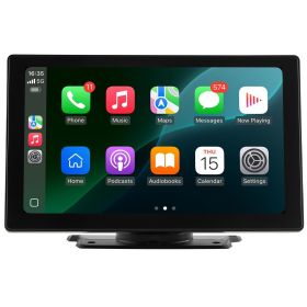 VEVOR Wireless Car Stereo, 9-Inch HD Portable Radio Touch Screen with Apple CarPlay and Android Auto, CarPlay Screen with Front & Backup Cameras