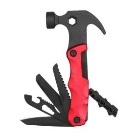 Multifunctional Survival Tools Foldable Outdoor Tool Hammer (Type: Nail Hammer, Color: Red)