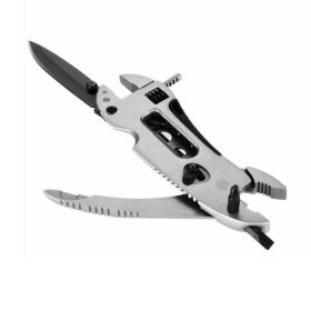 Outdoor Camping Portable Multifunctional Combination Tool (Type: Survival Tool, Color: silver)